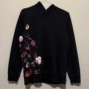 H&M Black Floral Sweatshirt (Size M)